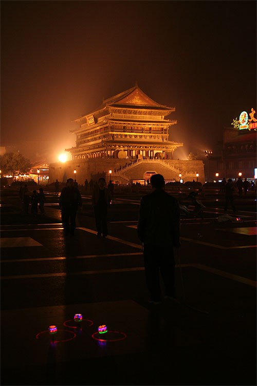 Drum Tower at Night